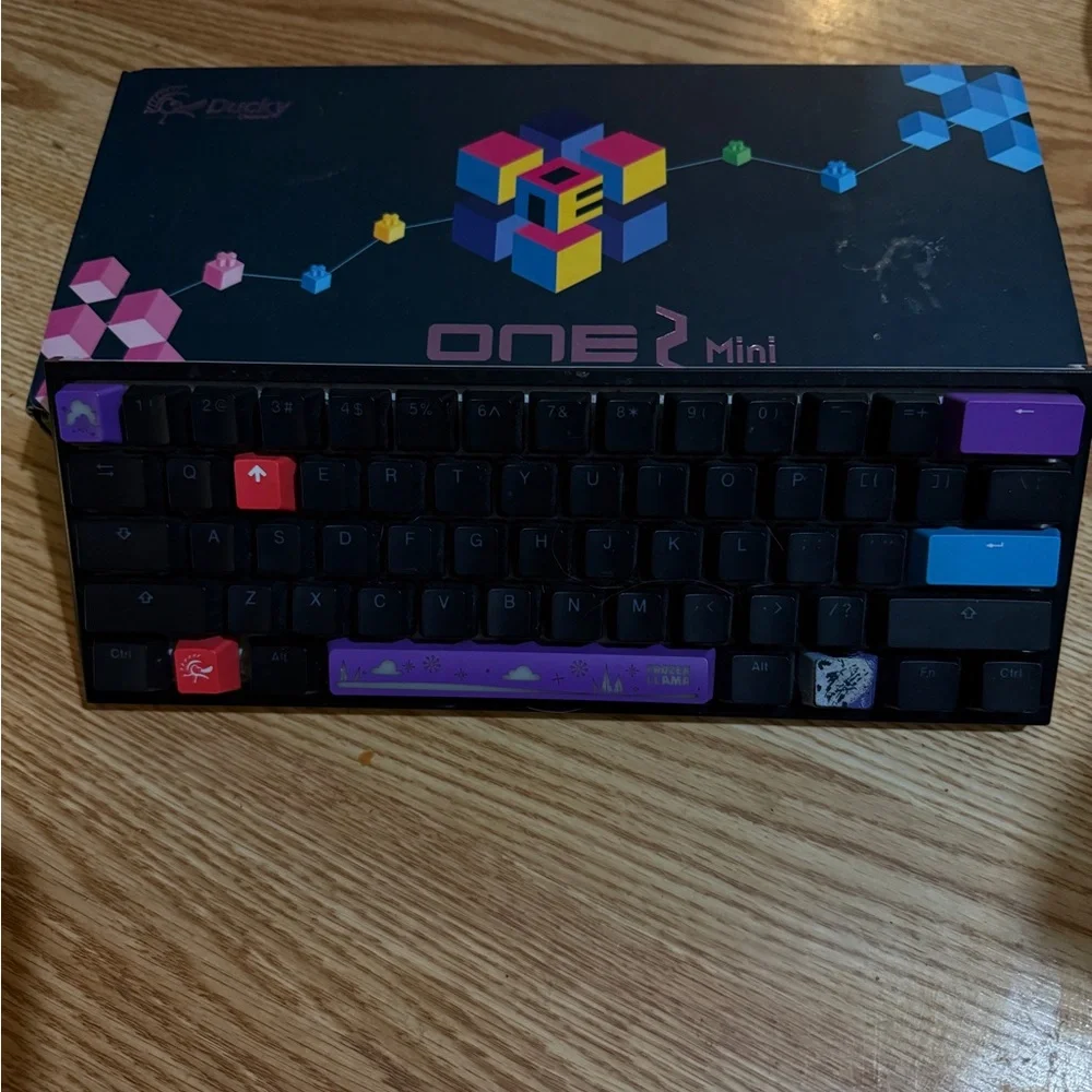 One 2 Mini RGB Mechanical Keyboard - Black and Purple